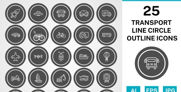 Набор иконок на тему transport