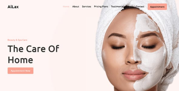 шаблон целевой страницы allax beauty &amp; spa center