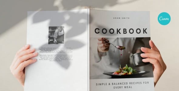 Magazine Template на тему еда и ресторан