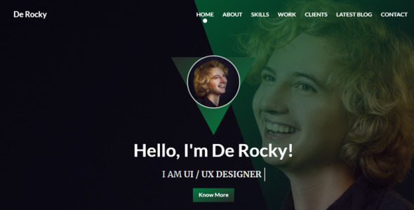 Personal Portfolio Landing Page Template