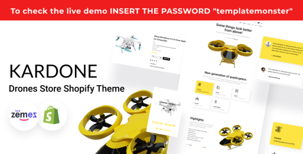 Single Product Shop, Drones Shopify Theme