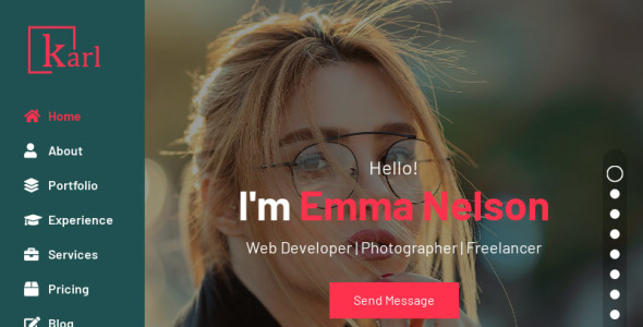 шаблон сайта karl