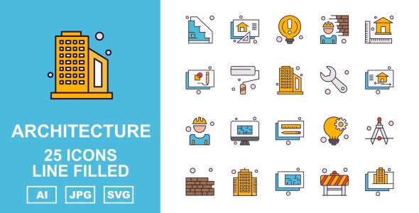 Набор иконок на тему city