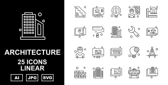 Набор иконок на тему city