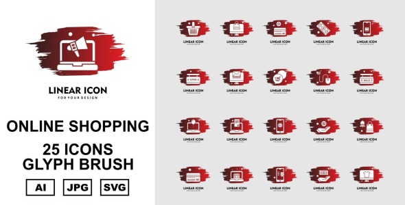 Набор иконок на тему shopping