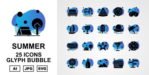 Набор иконок на тему weather