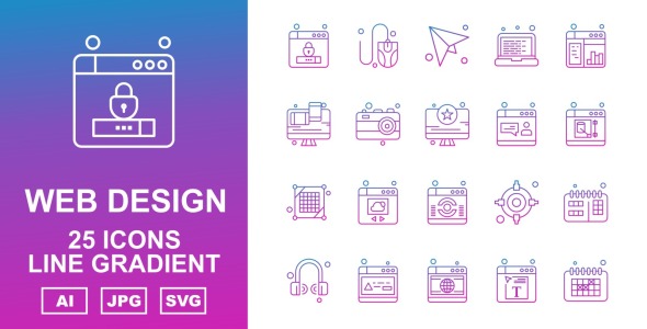 Набор иконок на тему number