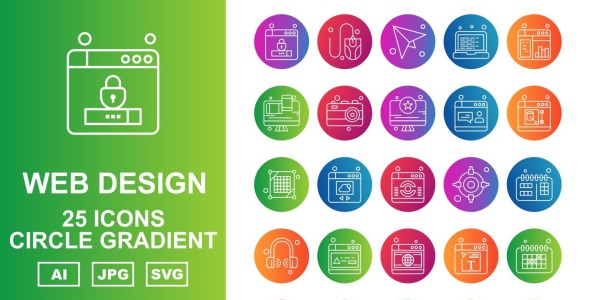 Набор иконок на тему number