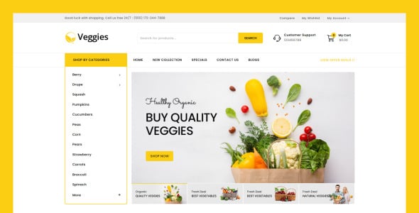 универсальный шаблон opencart