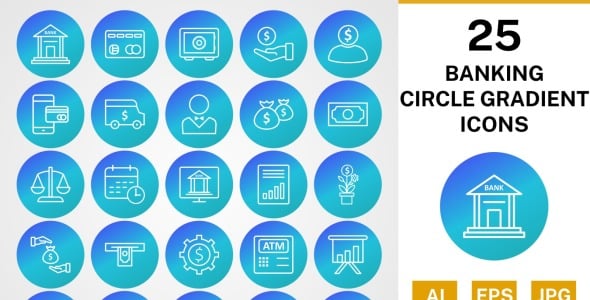 Набор иконок на тему финансы