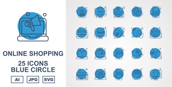 Набор иконок на тему shopping