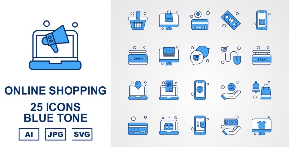 Набор иконок на тему shopping