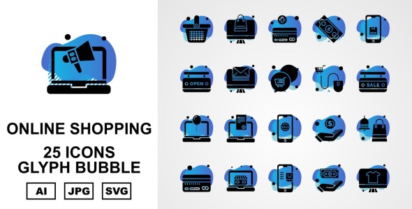 Набор иконок на тему shopping