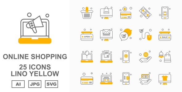 Набор иконок на тему shopping