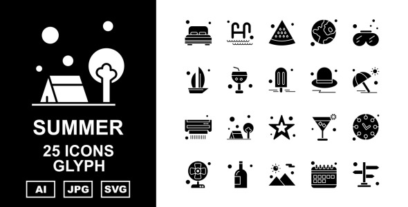 Набор иконок на тему weather