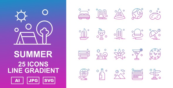 Набор иконок на тему weather