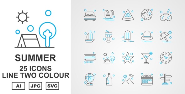 Набор иконок на тему weather