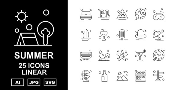 Набор иконок на тему weather