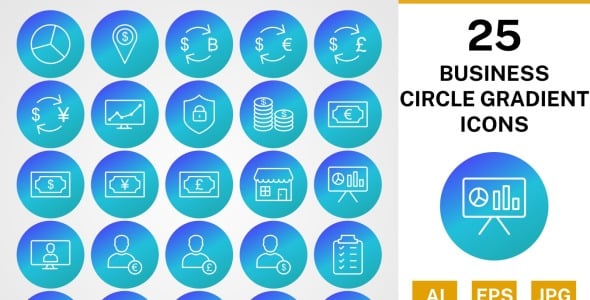 Набор иконок на тему финансы