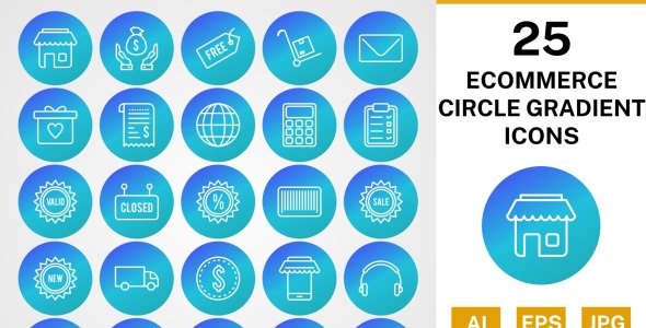 Набор иконок на тему shopping