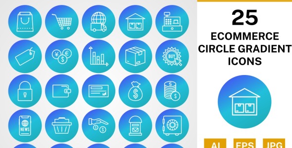 Набор иконок на тему shopping