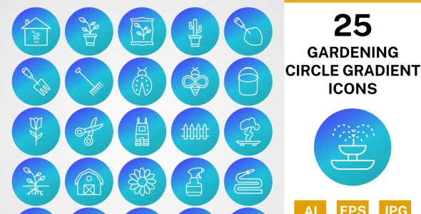 Набор иконок на тему nature