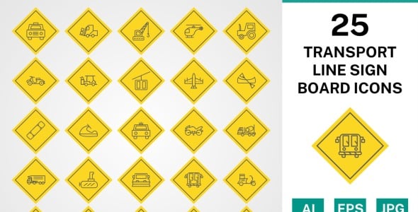 Набор иконок на тему transport