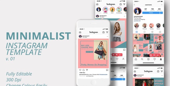 Шаблон для соцсетей на тему графика