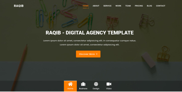 Busniess &amp; Consulting Agency Landing Page Template