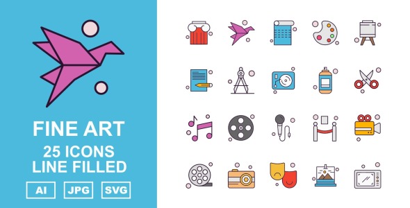 Набор иконок на тему music