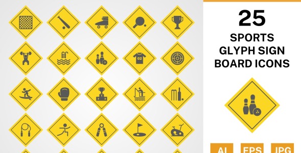 Набор иконок на тему sports