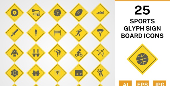 Набор иконок на тему sports