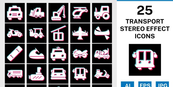 Набор иконок на тему transport