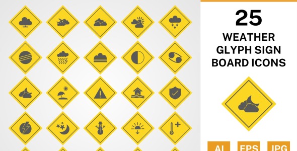 Набор иконок на тему weather