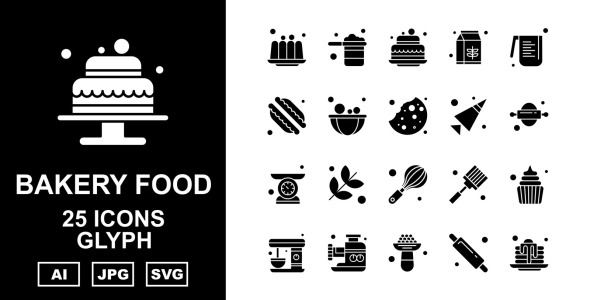 Набор иконок на тему food