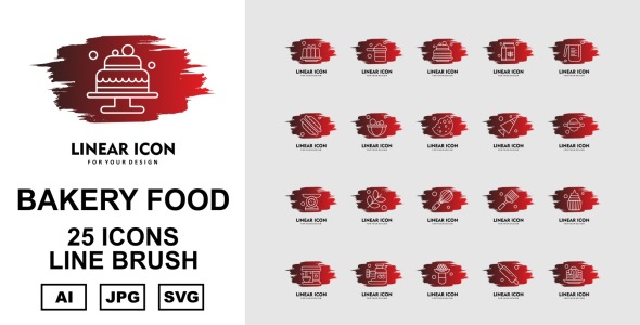 Набор иконок на тему food