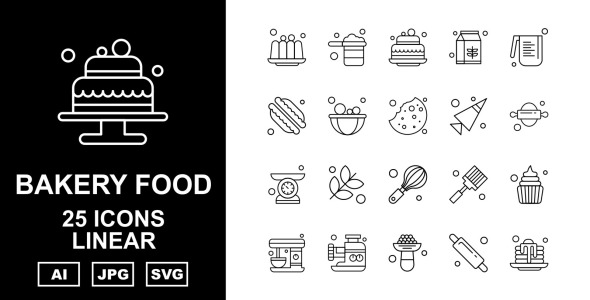 Набор иконок на тему food