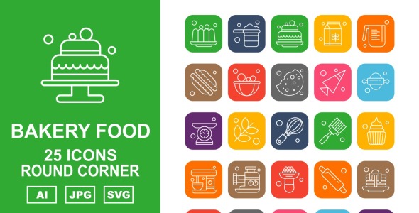 Набор иконок на тему food