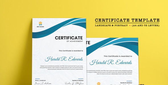 Шаблон сертификата на тему графика