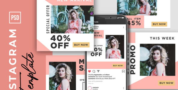 Шаблон для соцсетей на тему графика