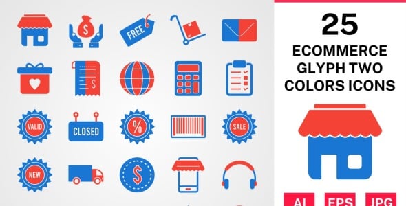 Набор иконок на тему shopping