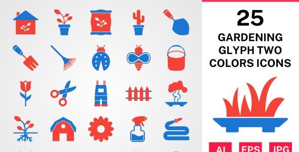 Набор иконок на тему nature