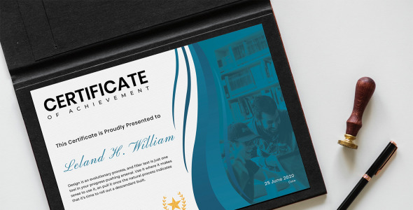 Шаблон сертификата на тему графика