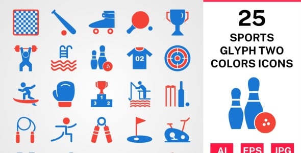 Набор иконок на тему sports