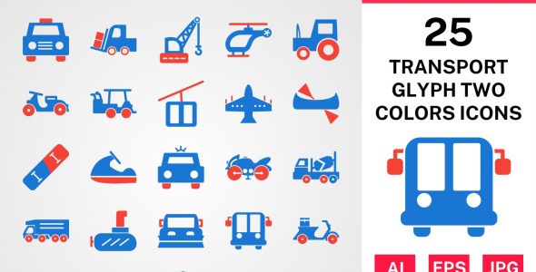 Набор иконок на тему transport