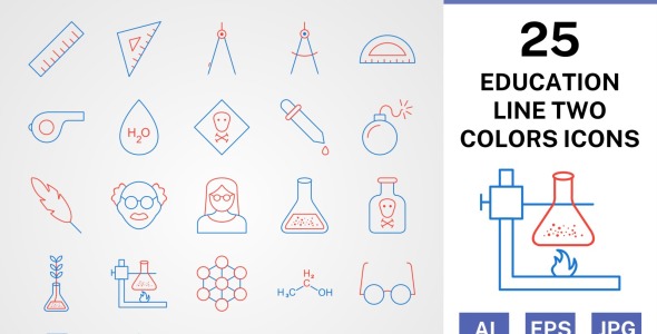 Набор иконок на тему science