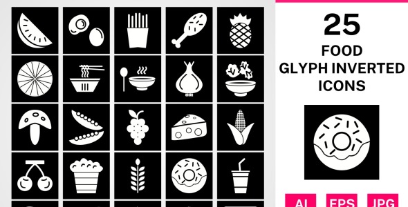 Набор иконок на тему food