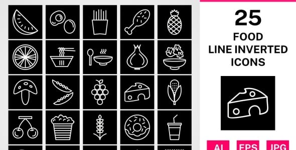 Набор иконок на тему food