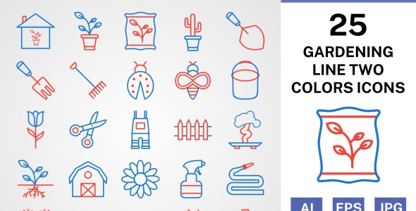 Набор иконок на тему nature