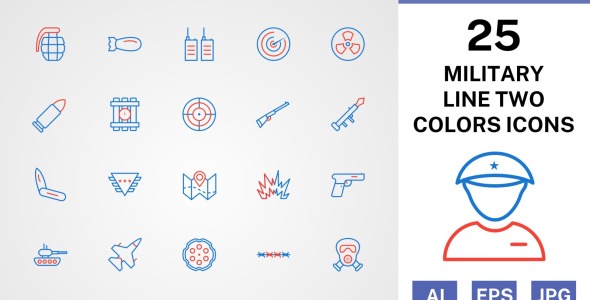 Набор иконок на тему military